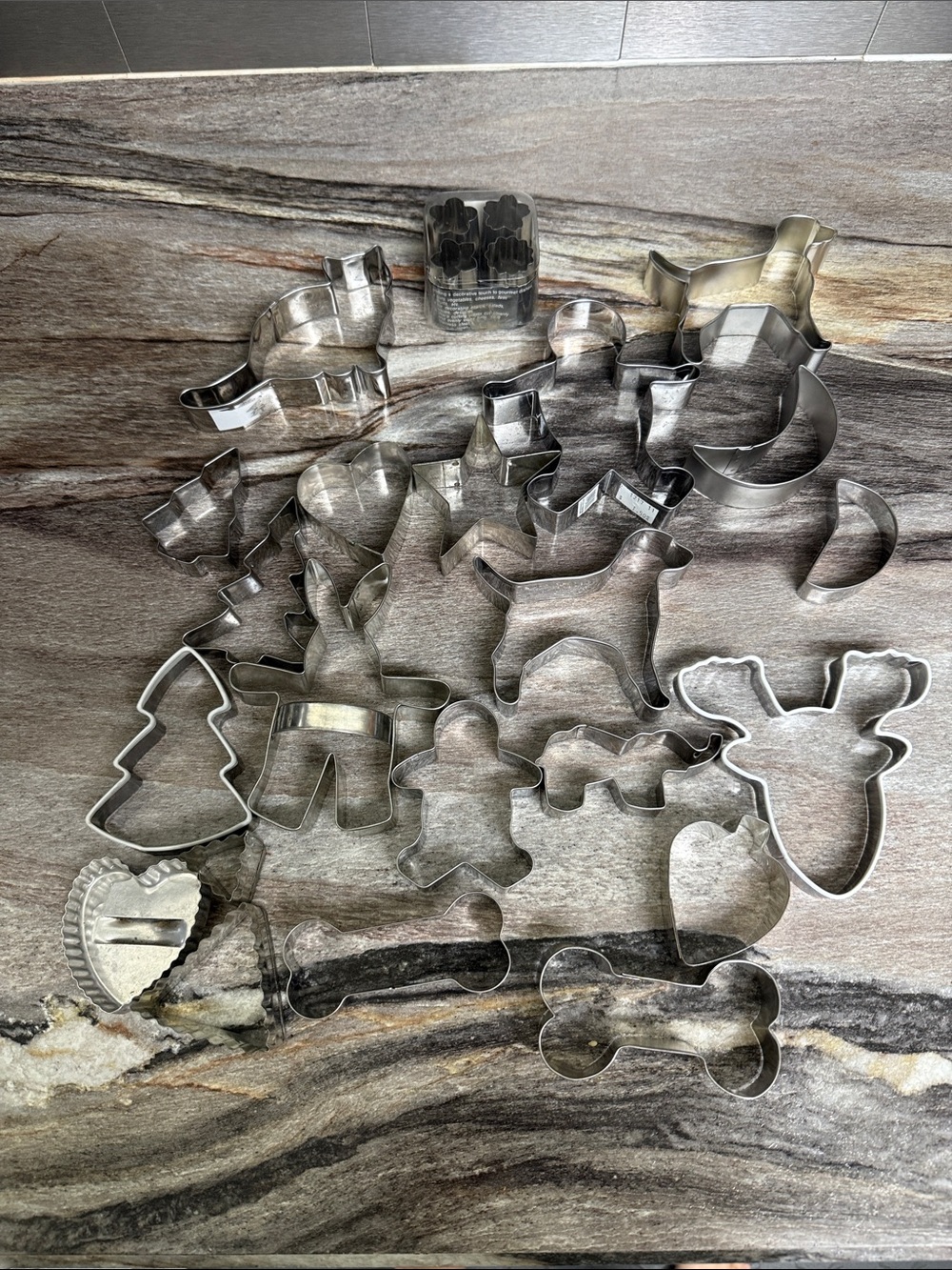 Stainless Steel Holiday Cookie Cutter Bundle